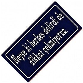 Resim Herkes Delirdi Yazılı Sök-tak-pratik Vantuzlu Yeni Nesil Dekor Pl 