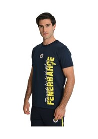 Resim Fenerbahçe Lisanslı 24/25 A Takım Antrenman Lacivert Uv Basklı Kutulu T-shirt Lacivert - Sarı 