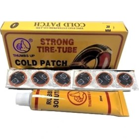 Resim Hsgl Bisiklet Lastik Tamir 64 Lı 20MM Soğuk Yama Bisiklet Tamir Yedek Parça Tamir Kiti 