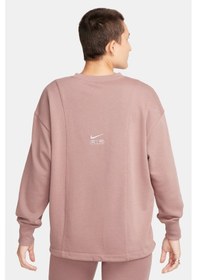 Resim Nike Air Women's Oversized Crew Neck French Terry Sweatshirt Kadın Geniş Kalıp Sweatshirt Kahve 