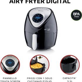 Resim BRF Omrsstoree Ariete Airy Fryer Digital 4616, sıcak hava fritözü 3,5 litre, 60 dakikalık zamanlayıcı, L 