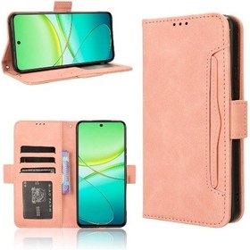Resim Vıvo Y200i 5g Kılıfı Deri Cüzdan Kapak Mıknatıslı Kapanış Ayarlanabilir Çıkarılabilir Kartlık 