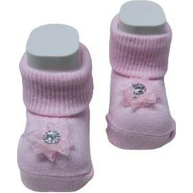 Resim Tezcanstore Albimini Minidamla Elmaslı Kız Patik Çorap 43741 Pembe-Pembe 