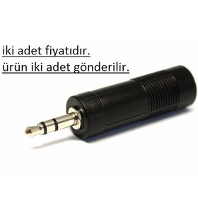 Resim Sterio Çevirici 3.5 Mm Erkek 6.3 Mm Dişi Jak 
