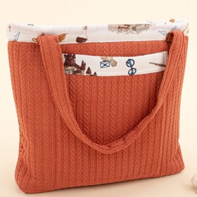 Resim Bebek Bakım Çantası - Kiremit Örgü - Harry 