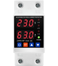 Resim Skycity Ev Tipi Akım-gerilim Koruyucu 63a Beyaz, Akıllı Otomatik Yeniden Başlatma, Çift Ekran Göstergeli, Aşırı/alçak Gerilim Ve Yük Koruması Jjvpd1 