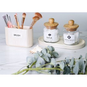 Resim Grooved İkili Diş Fırçalık İnci Bej 