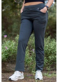 Resim Kadın Koyu Yeşil Ön Arka Cep Gizli İpli Lastikli Rahat Pantolon Eşofman Altı 21kesapant 001 