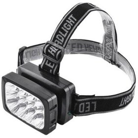 Resim Watton -064 12 Ledli Güçlü Şarjlı Kafa Lambası Siyah 