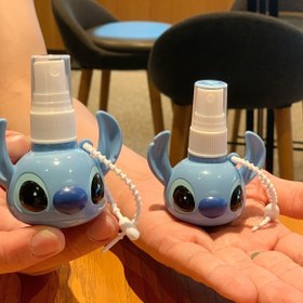 Resim Stitch 50ml Taşınabilir Sprey Şişesi - Sevimli Mavi ve Beyaz Tasarım, Seyahat, Açık Hava Aktiviteleri ve Tatil Gereksinimleri için Çok Fonksiyonlu Doldurulabilir Konteyner, Seyahat Aksesuarları 