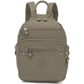 Resim Smart Bags Günlük Küçük Boy Su Geçirmez Krınkıl Kumaş Kadın Sırt Çantası Açık Kahve Açık Kahverengi 