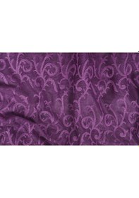 Resim Şal Model Mor Renk Hazır Dikilmiş Pileli Fon Perde 75x260 Cm Mor 