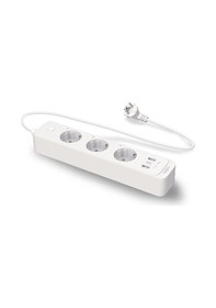 Resim TP-Link Tapo P300 3'lü 2 USB 1 Type-C Wi-Fi Akıllı Priz 