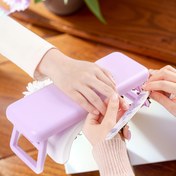 Resim Katlanabilir Manikür El Dinlenme Yastığı - Tırnak Teknisyeni Destek Standı, Yükseltilmiş Taşınabilir Tırnak Lambası Tutucu, Tırnak Sanatı için Kokusuz Yastıklı Bilek Desteği, 1 Paket 