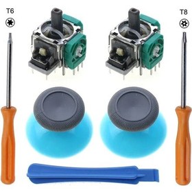 Resim Gri Açık Mavi-jcd Xbox One Serisi Sx Denetleyici 3d Analog Sensör Modülü Rocker Joystick W Thumbstick Kapağı T8 T6 