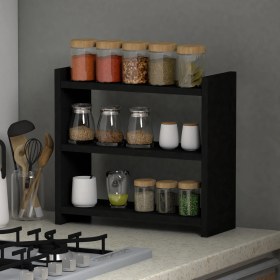 Resim Moonlife Mutfak Rafı Siyah 