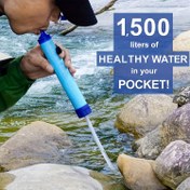 Resim 1 adet Taşınabilir 4-Aşamalı Su Arıtma Pipeti - %99.9999 Kirlilikleri Temizler - Dış Maceralar İçin İdeal, 1.500L'ye Kadar Filtreler 