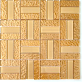 Resim MozaiKristaL Mutfak Tezgah Arası ve Iç Dekorasyon Için Kristal Cam Mozaik. Renk: Krem Bej. Cam Ölçüleri: 23X73 Mm. File Ölçüsü: 30X30 Cm. ( 1 Koli=11 File Karo=1 M2 Fiyatıdır ) 