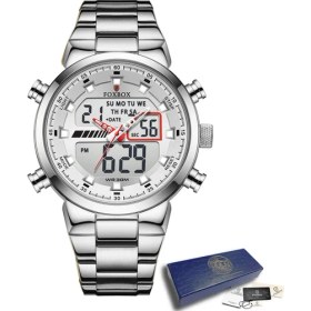 Resim Hanyang Gümüş Lıge Relogio Masculino Altın Erkek Saatler Lüks Üst Marka Erkek Moda Günlük Elbise Izle Askeri Kuvars Kol Saatleri (Yurt Dışından) 