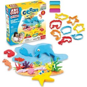 Resim Oyuncak Okyanus Hayvanları Seti Oyun Hamuru 150 Gr 