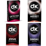 Resim Okey Karma Prezervatif Seti 40'ı (Çifte Haz + Zirve + Ultra Hisset+ Sımsıkı) 