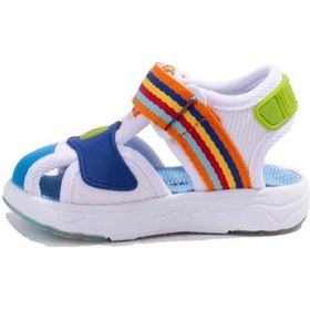 Resim Vicco Flow Iı 332p24y202 Beyaz Mavi Ortopedik Günlük Erkek Çocuk Spor Sandalet 001 