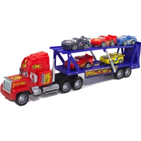 Resim Mixoyuncak Oyuncak Taşıyıcı Tır 48 cm 2 Katlı 5 Adet Mini Araba 