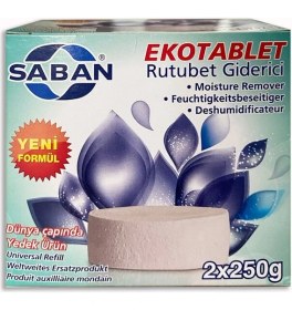 Resim Saban Lavanta Kokulu Nem Alıcı Yedek Tablet 2 x 250 gr Poşet İçinde Rutubet Giderici 