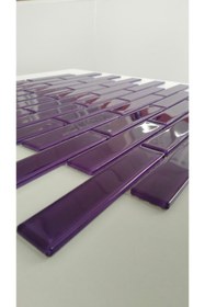 Resim MozaiKristaL Mutfak Tezgah Arası Ve Tüm Yüzeyler Için 20x98x4 Mm Kristal Mozaik ( 1 Koli=1 M2 Fiyatıdır ) 