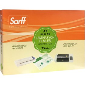 Resim SARFF 75MIC LAMİNASYON FİLMLERİ - A3(426X303MM) - 100ADET 