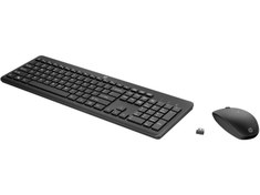 Resim HP 230 18H24AA Kablosuz Klavye+ Mouse Set 2.4Ghz (2 x AAA keyboard; 1 x AA Mouse) Siyah 