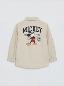Resim LC Waikiki LCW Kids Mickey Mouse Nakışlı Erkek Çocuk Gömlek 