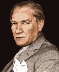 Resim Sayılarla Boyama Seti - Başöğretmen Atatürk - 40x50 