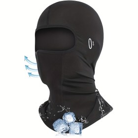 Resim Motosiklet Balaclava: Hafif ve Rahat Yaz Baş Kapağı Sürücüleri için - Elle Yıkama veya Kuru Temizleme, Örgü Kumaş, Polyester Malzeme 
