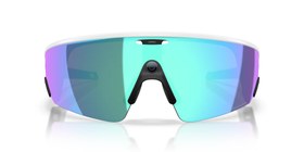 Resim Oakley Meta Vanguard OW8001-06 White Prizm Sapphire AI Spor Güneş Gözlüğü 