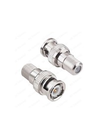 Resim BNC Erkek - F Dişi RF Koaksiyel RG6 RG59 CCTV Konnektör 