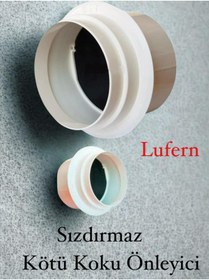 Resim Lufern Tek Yönlü Baca Klapesi Mutfak Sızdırmaz Contalı Çekvalfi Aspiratör Davlumbaz Kötü Koku Önleyici 