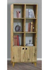 Resim 2 Kapılı Çam Kitaplık Çam 