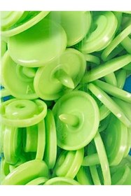 Resim SeraSelin 100 Adet Plastik Çıtçıt Fosfor Yeşili Çıtçıt T5=12,4 mm DİKİŞSİZ Kolay Takılır Yeşil Çıt Çıt 