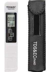 Resim 3in1 Su Kalitesi Algılama Kalem Ev İçme Suyu Saflığı Ec Metre Yüksek Doğruluk White Holsters Box -1/0 Bar 