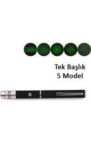 Resim Yeşil Lazer Pointer 500 Mw 15 Km Etkili (Tek Başlık 5 Model) 
