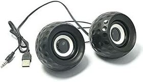 Resim Magicvoice 1+1 USB Mini Hoparlör Speaker - Siyah 