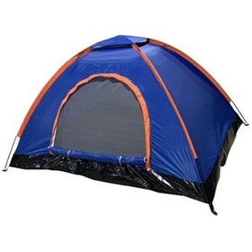 Resim 2 Kişilik Manuel Kamp Çadırı Mavi Mavi 