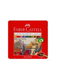 Resim Faber-Castell Metal Kutu Boya Kalemi 24 Renk 