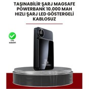 Resim Gerçek Zamanlı Güç Göstergeli Manyetik Usb-c Taşınabilir Powerbank Belirtilmemiş 