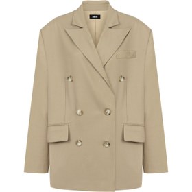 Resim DOUBLE BREASTED BLAZER IN BEIGE - XS / Bej 