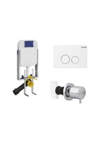 Resim Creavit Beyaz Gömme Rezervuar Seti - 2 Beyaz 