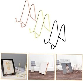 Resim Hemobllo 3adet Lü Paslanmaz Kitap Ve Tablet Tutucu Standı Ev Ofis Kullanımı İçin Şık Ve Fonksiyonel Aksesuar 