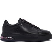 Resim Derimod Erkek Siyah Bağcıklı Kalın Tabanlı Deri Sneaker,Kışlık Spor Ayakkabı 25WFD630918 