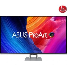Resim ASUS ProArt PA32UCDM 31.5" 240Hz 0.1Ms HDMI+USB-C HDR UHD Adaptive-Sync OLED Pivot Vesa Monitör 